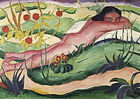 Nude Lying In The Flowers, marcfrantz