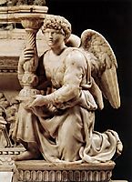 Angel with Candlestick, 1494-1495, michelangelo