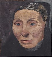 Head of a Peasant Woman, c.1903, modersohnbecker
