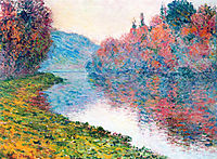 Banks of the Seine at Jenfosse - Clear Weather, 1884, monet