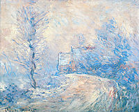 The Entrance to Giverny under the Snow, 1885, monet