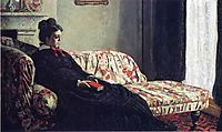Meditation, Madame Monet Sitting on a Sofa, 1871, monet