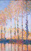Poplars on the Banks of the River Epte in the Autumn, 1890, monet