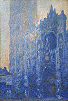 Rouen Cathedral, The Portal and the Tour d-Albane at Dawn, 1894, monet