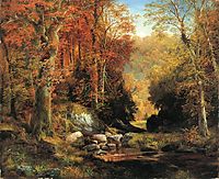Cresheim Glen, Wissahickon, Autumn, 1864, moran