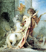 Diomedes Devoured by his Horses, 1866, moreau