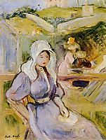 On the Beach at Portrieux, 1894, morisot