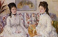 Two Sisters on a Couch, 1869, morisot