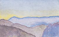 Landscape in Semmering with view of Rax, c.1913, moser