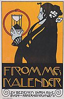 Poster for Fromme-s Calendar, 1899, moser