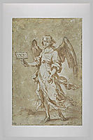 Angel holding registration, 1660, murillo