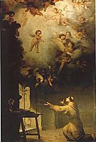 Vision of St. Anthony of Padua , 1656, murillo