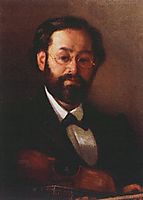 Portrait of fiddler V. G. Walter, 1902, myasoyedov