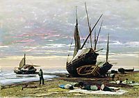 Evening. Seashore., 1874, orlovsky