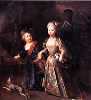 Frederick and his sister Wilhelmina, pesne