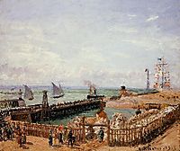 The Jetty, Le Havre, High Tide, Morning Sun, 1903, pissarro
