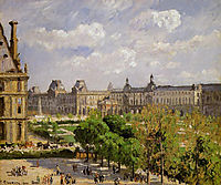 Place du Carrousel, the Tuileries Gardens, 1900, pissarro