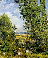 Resting in the woods Pontoise, 1878, pissarro