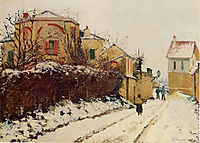 The street of the Citadelle, Pontoise, 1873, pissarro