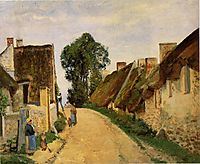 Village Street, Auvers-sur-Oise, 1873, pissarro