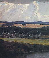 View of Tarusa from high Oka bank, 1916, polenov