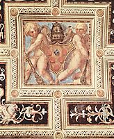 Scene with cherubs on papal coat of arms, 1515, pontormo
