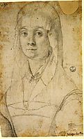 Study of a Woman, possibly Maria Salviati, c.1543, pontormo
