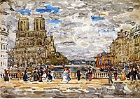 Notre Dame, c.1907, prendergast