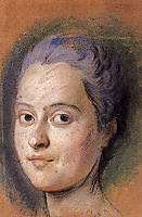 Preparation to the portrait of the Dauphine Marie Josephe of Saxony, quentindelatour