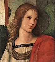 Angel, fragment of the Baronci Altarpiece, 1500-1501, raphael
