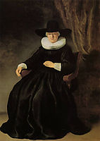 Maria Bockennolle, Wife of Johannes Elison, 1634, rembrandt