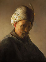 Old man with turban, c.1625, rembrandt
