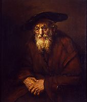Portrait of an Old Jew, 1654, rembrandt