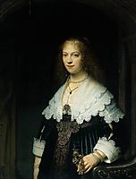 Portrait of Maria Trip, 1619-1683, 1639, rembrandt
