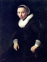 Portrait of a Young Woman Seated, 1632, rembrandt