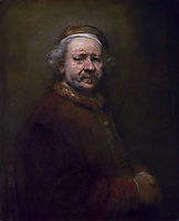 Self-portrait in at the Age of 63, 1669, rembrandt