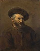 A Study of an Elderly Man in a Cap, rembrandt