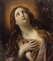 Mary Magdalene in ecstasy at the foot of the cross, 1629, reni