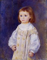 Child in a White Dress (Lucie Berard), 1883, renoir