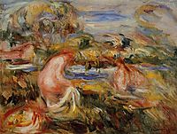 Two Bathers in a Landscape, 1919, renoir
