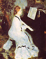 Woman at the Piano, 1876, renoir