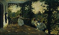 On the terrace, 1908, repin