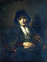 Portrait of an old woman, 1870, repin