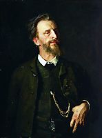 Portrait of the Artist Grigory Myasoedov, 1886, repin
