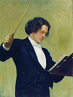 Portrait of the Composer Anton Rubinstein, 1887, repin