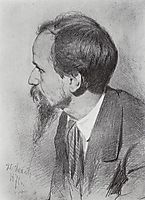Portrait of P.P. Chistyakov, 1870, repin