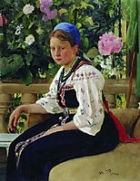Portrait of S.F. Mamontova, 1879, repin