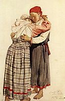 Two woman, 1878, repin