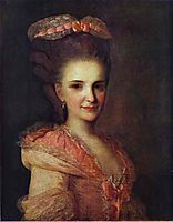 Portrait of an Unknown Lady in a Pink Dress, c.1770, rokotov
