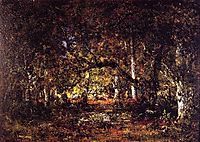 Inside the forest, 1857, rousseautheodore